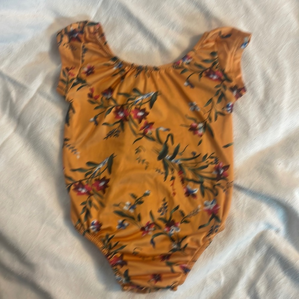 Bailey’s Blossoms Yellow Floral Bodysuit Size 9 - 12M